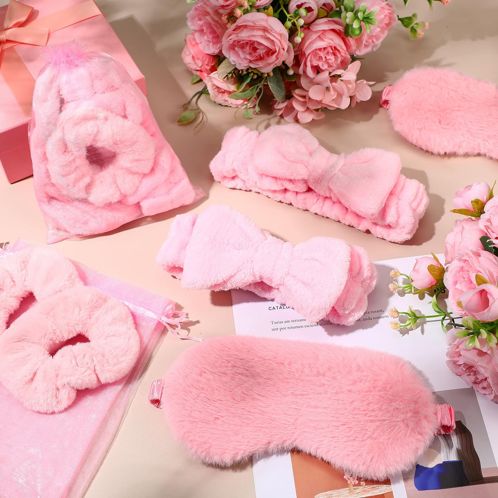 Mimorou velvet scrunchie pink provides gentle hold and style.