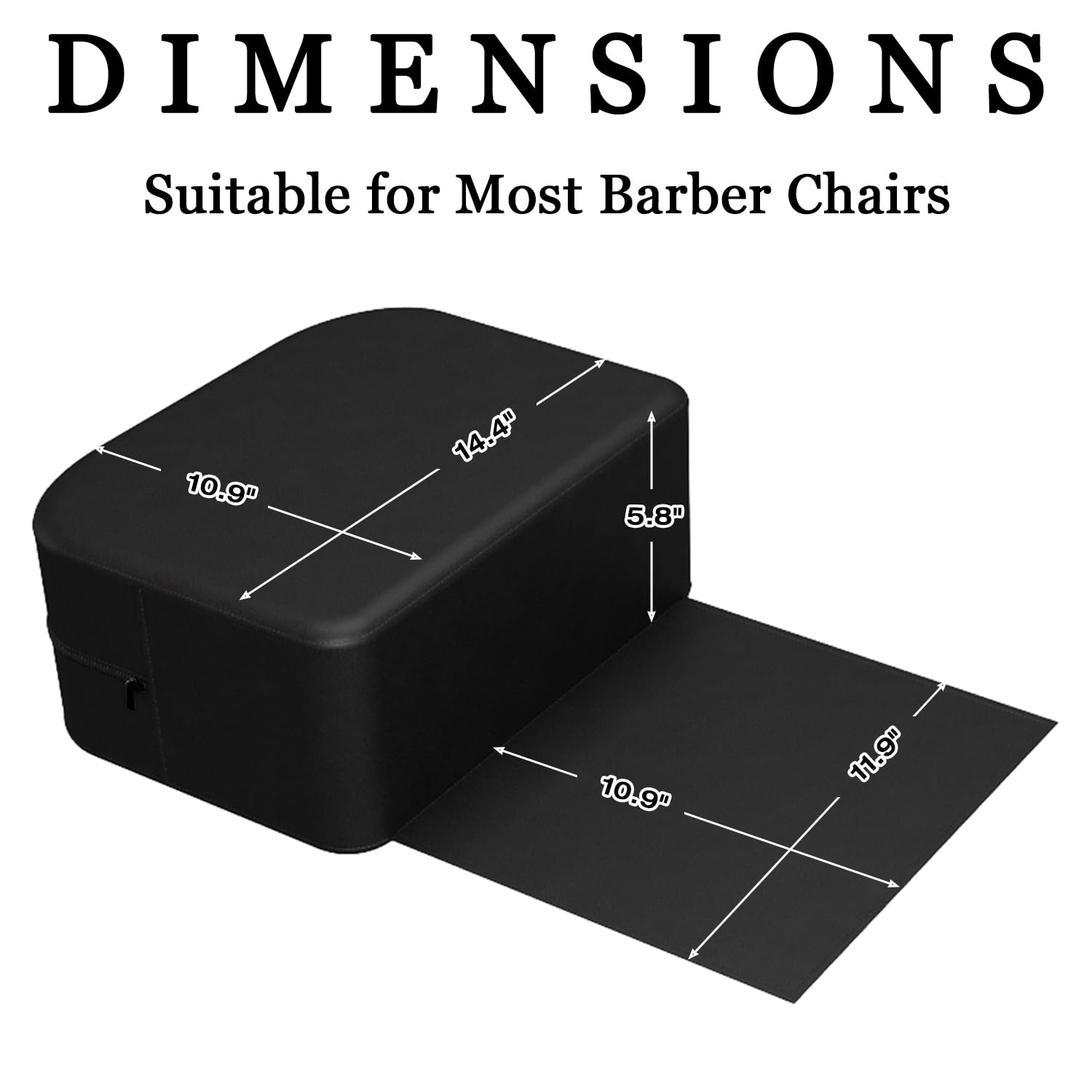 MIMWOW salon booster seat on-chair demonstrates stable height for easy child positioning.