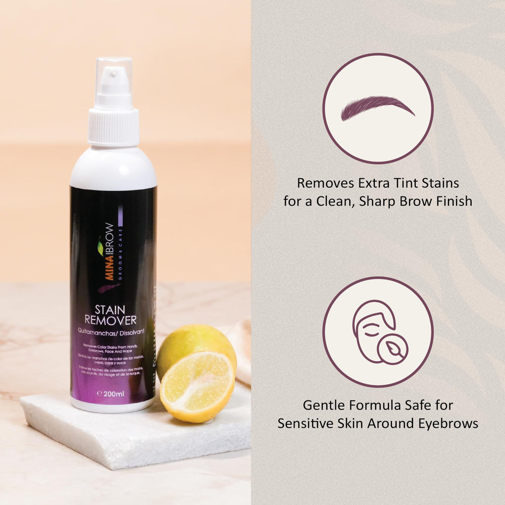 MinaiBrow Mina Stain Remover eyebrow-area cleanup for sleek, even results