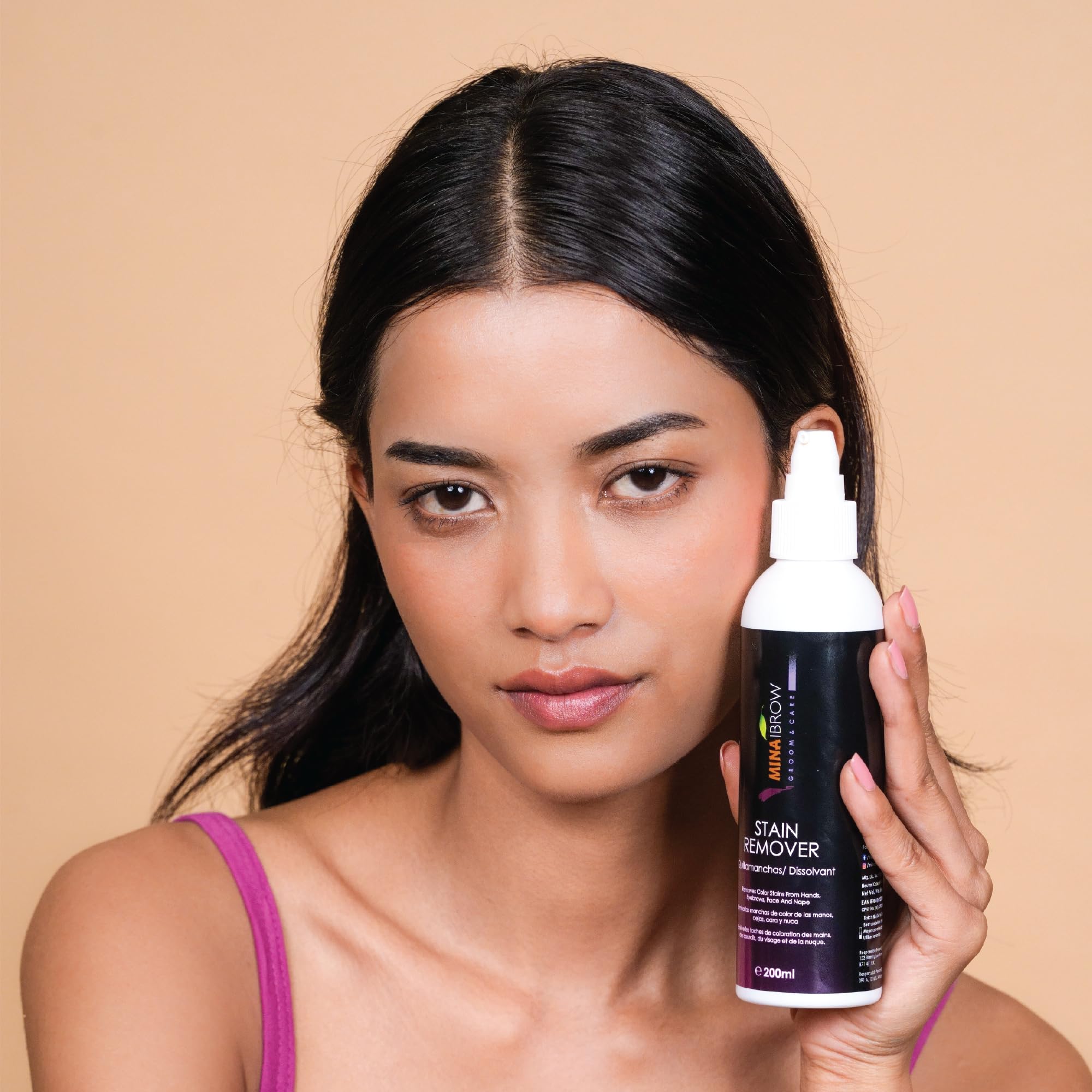 MinaiBrow Mina Stain Remover safe for hair, beard, and mustache tint cleanup