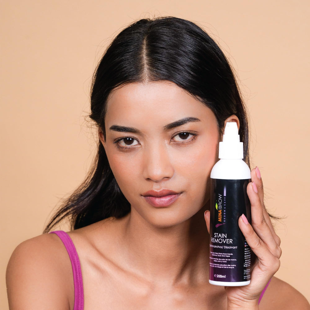 MinaiBrow Mina Stain Remover safe for hair, beard, and mustache tint cleanup
