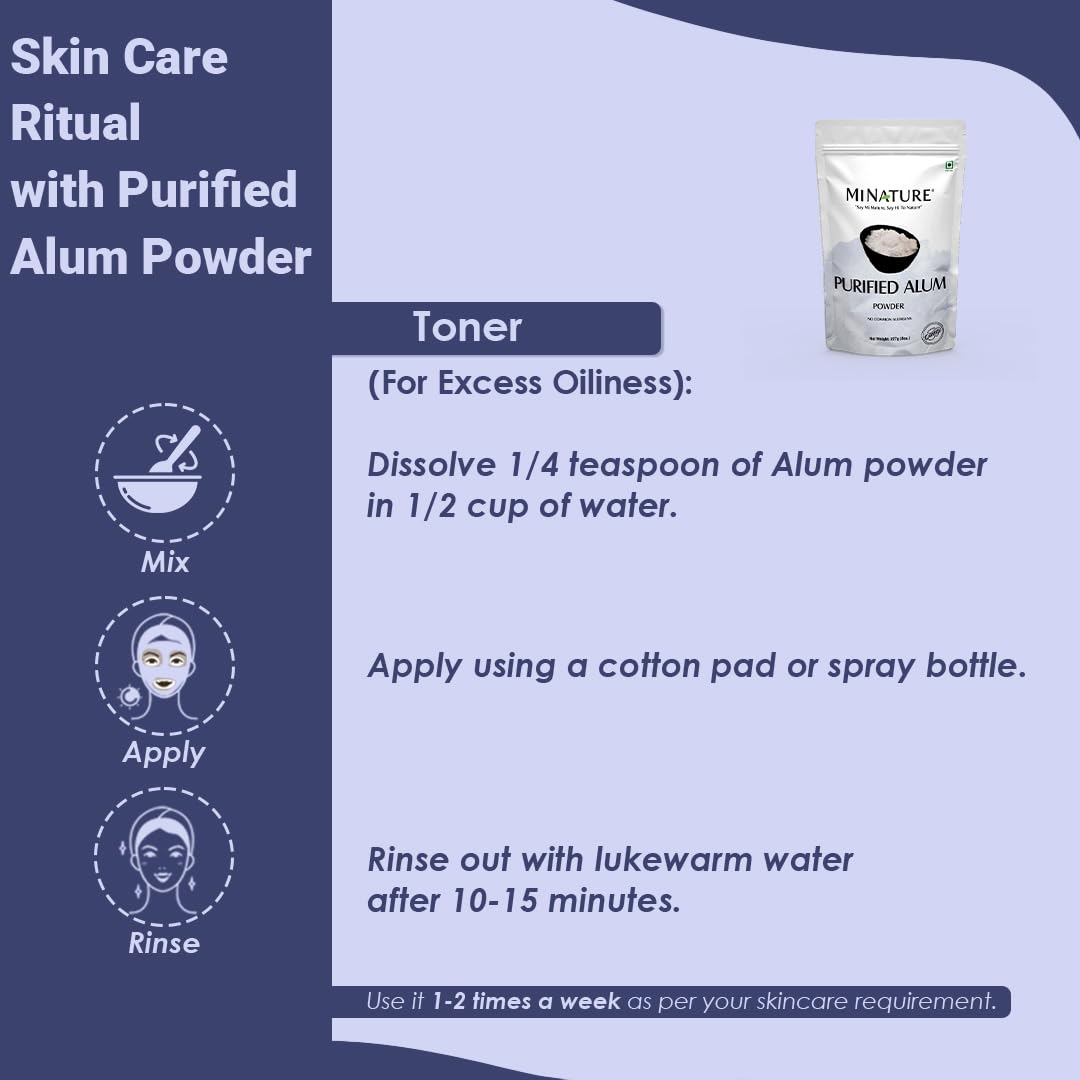 minature alum powder oil control demonstrates natural oil management for clearer skin