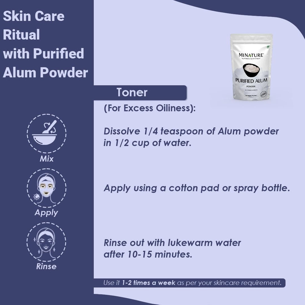 minature alum powder oil control demonstrates natural oil management for clearer skin