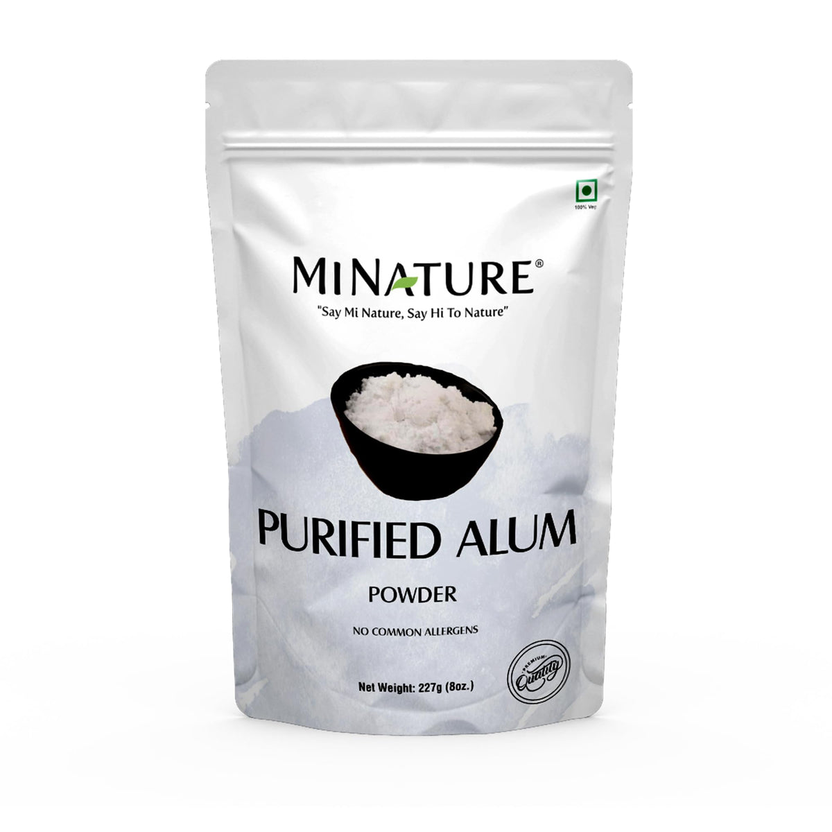 minature alum powder packaging jar demonstrates premium packaging for skincare and household use