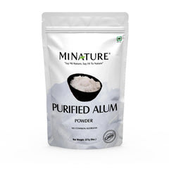 minature alum powder packaging jar demonstrates premium packaging for skincare and household use