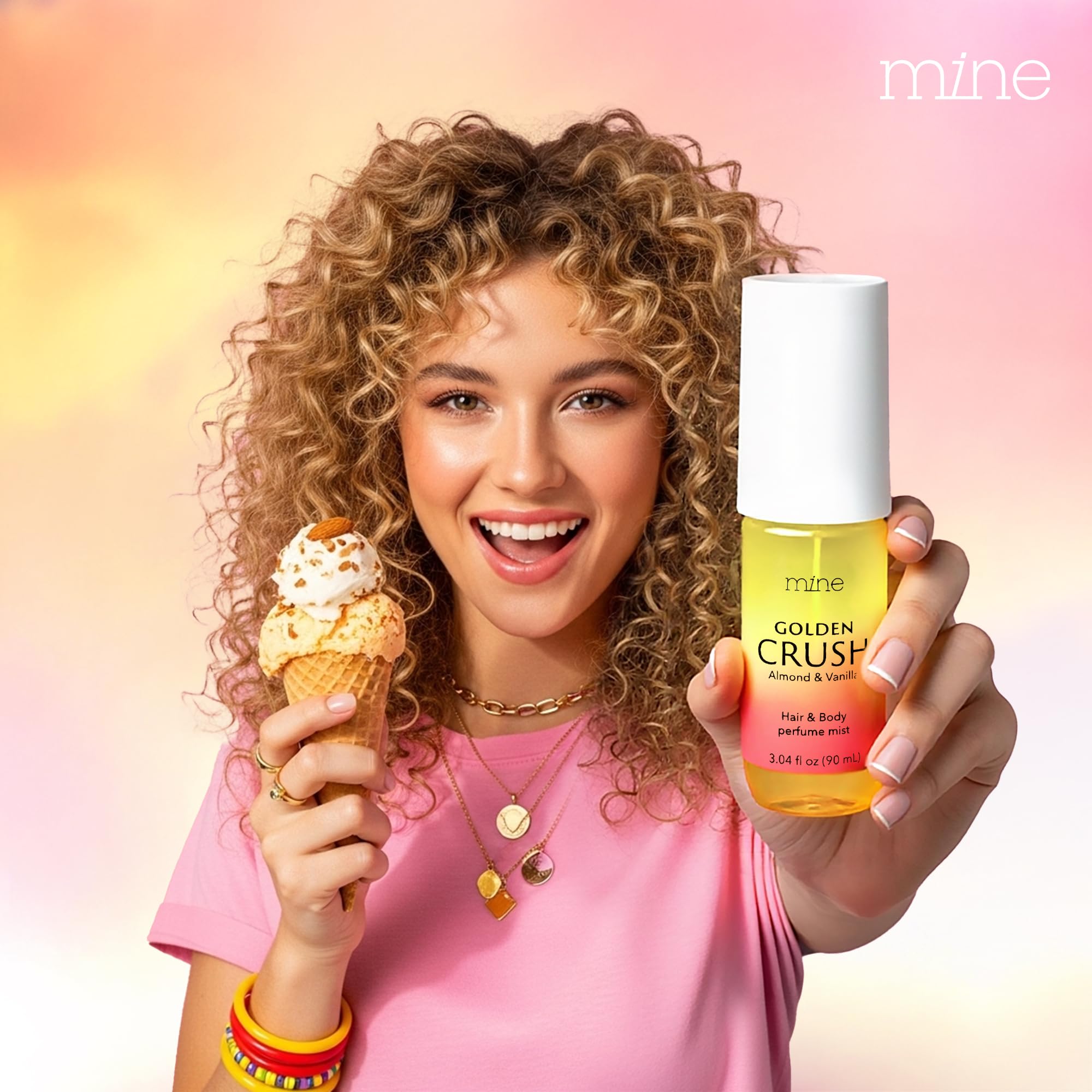 Mine Hair Perfume mist spritz delivers lightweight, lasting scent on hair