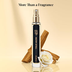 Mine Musk perfume sandalwood base note image conveys earthy sophistication for evening events