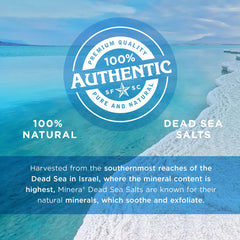 Minera Dead Sea Salt in bath water for silky mineral rich soak
