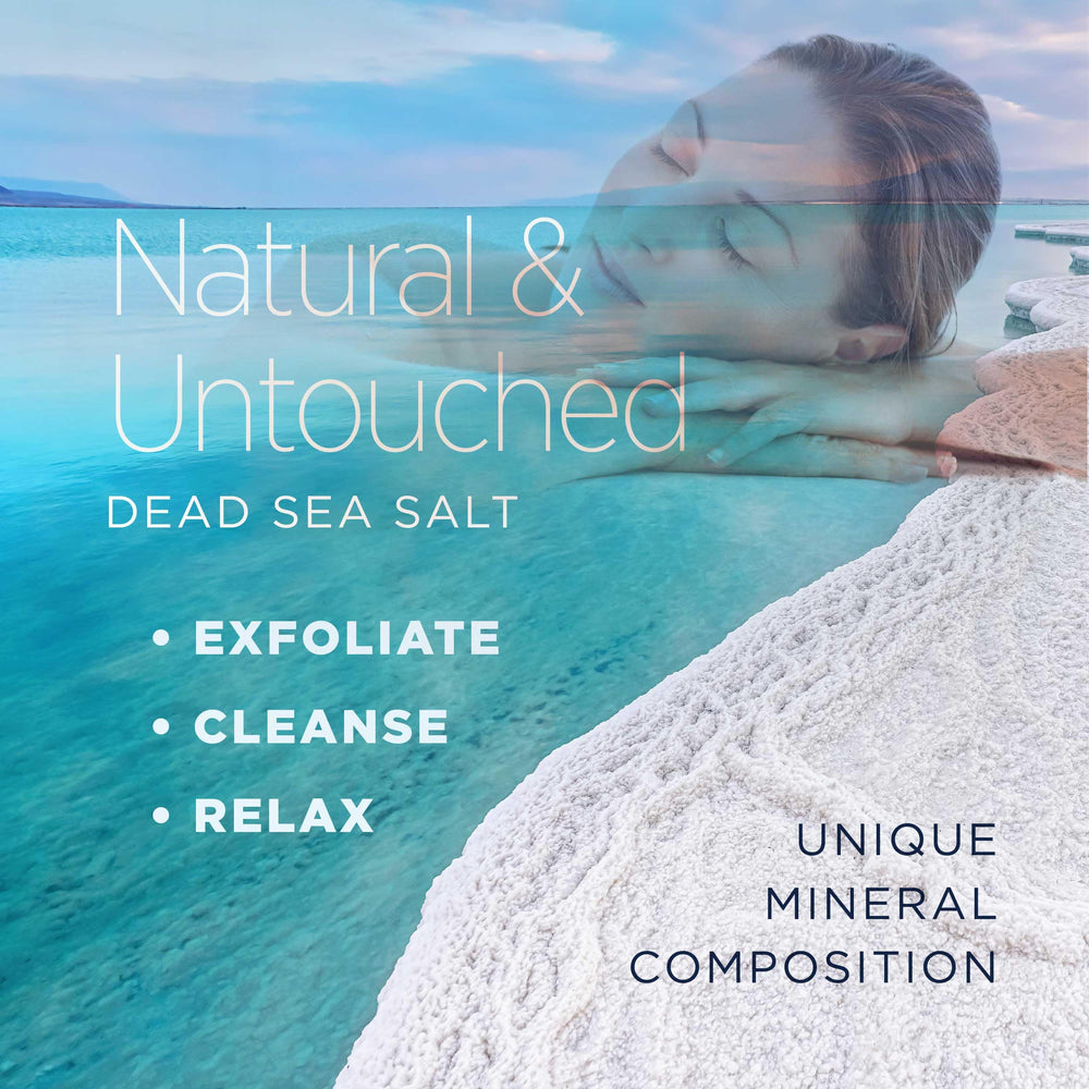 Minera Dead Sea Salt fine grain dissolving in warm water for a bath