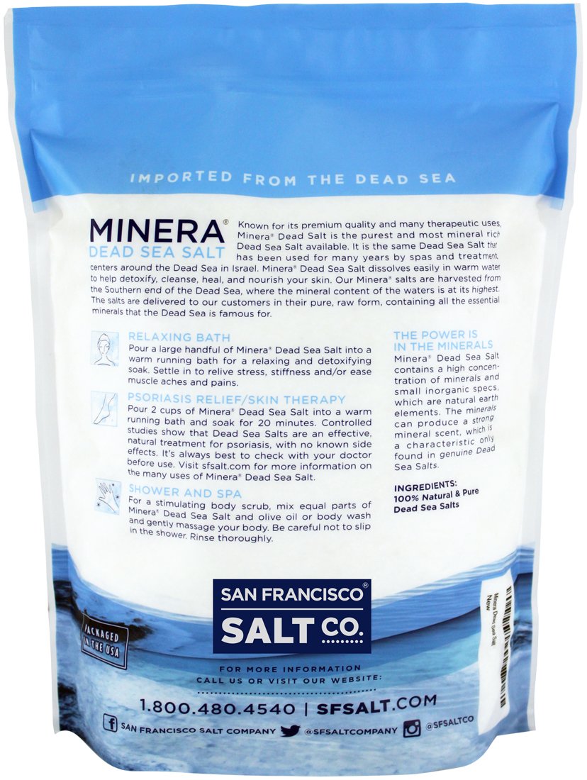 Minera Dead Sea Salt spa-like at-home experience without fragrance