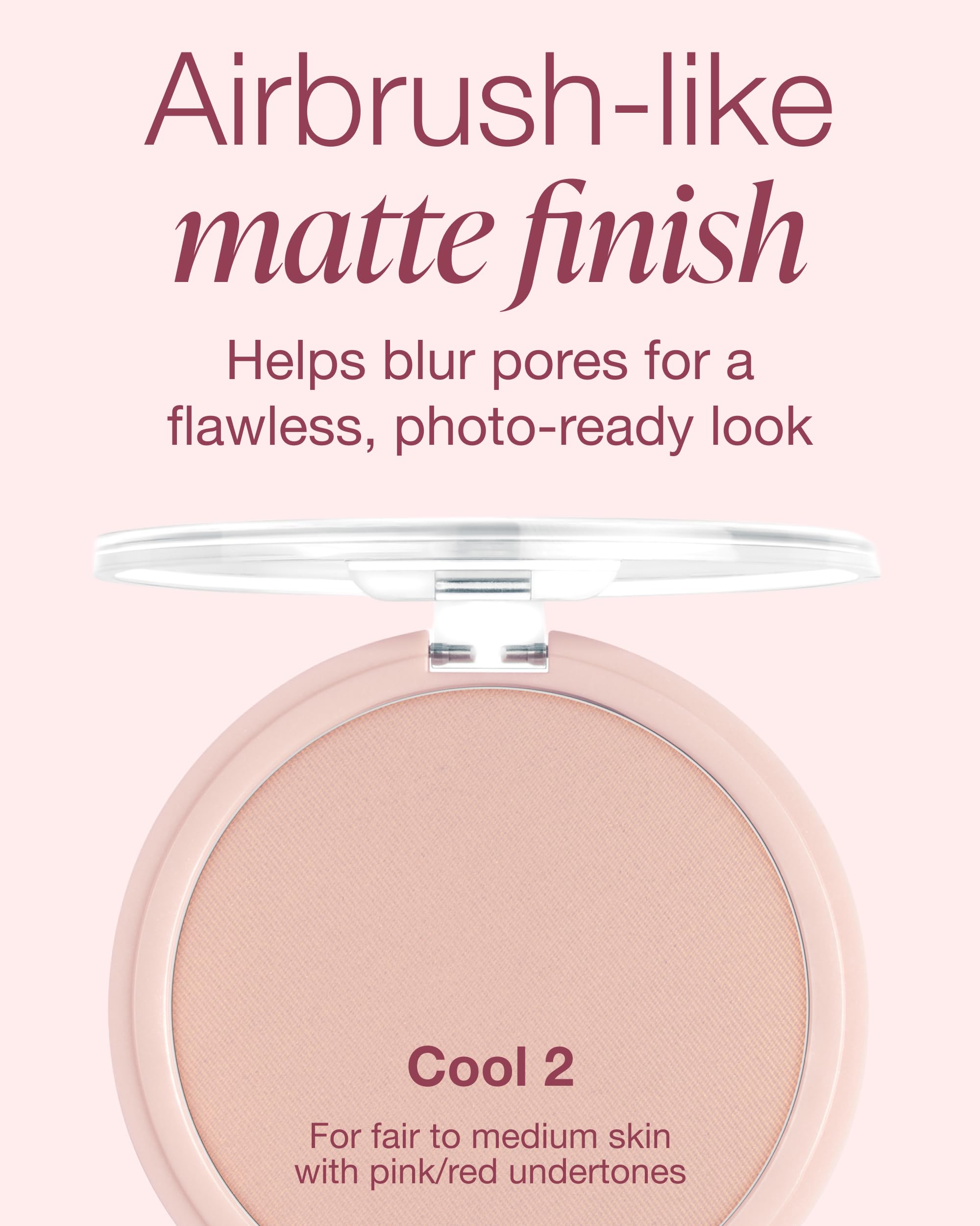 Mineral Fusion buildable coverage swirl shows light to full matte look