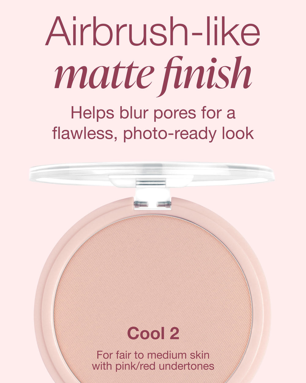 Mineral Fusion buildable coverage swirl shows light to full matte look