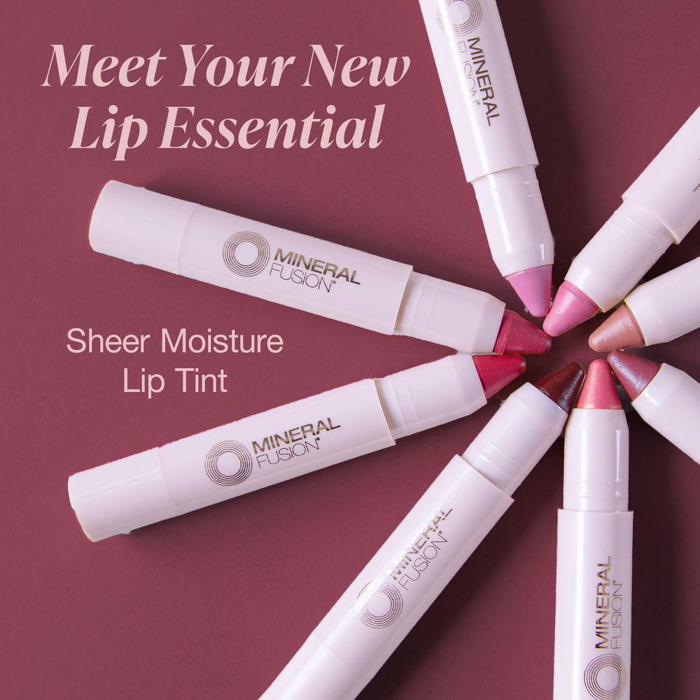 Mineral Fusion Buildable Lip Color swatch demonstrates easy, buildable coverage