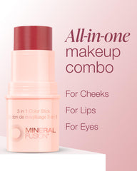 Mineral Fusion Color Stick Berry Glow eye use offers soft, blendable color for lids
