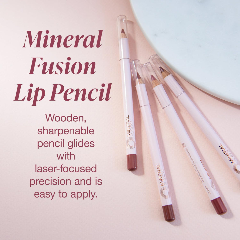 Mineral Fusion Elegant Lip Pencil tip demonstrates precise application