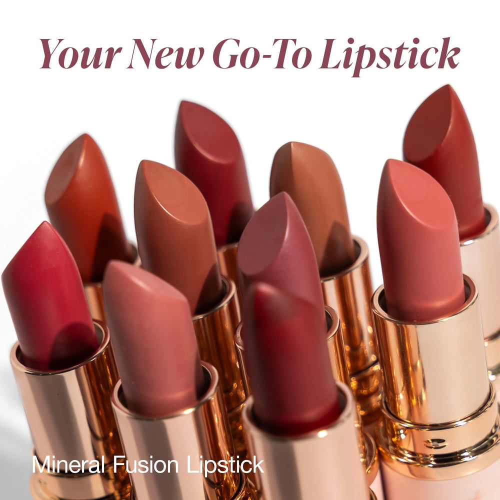 Labial Mineral Fusion aloe vera para sensación suave.