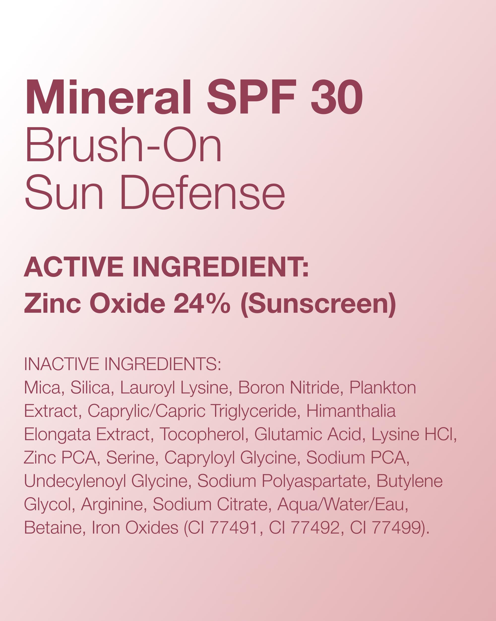 Mineral Fusion natural extracts and minerals label highlighting skin-friendly ingredients.