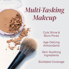 Mineral Fusion foundation swatch Neutral 2 on skin showing buildable coverage