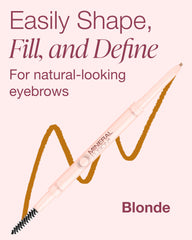 Mineral Fusion retractable brow pencil Blonde arch-defining tip assists precise brow shaping