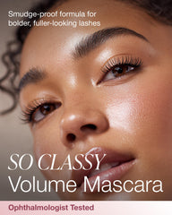 Mineral Fusion So Classy Volume Mascara Black brush detail enables defined coats