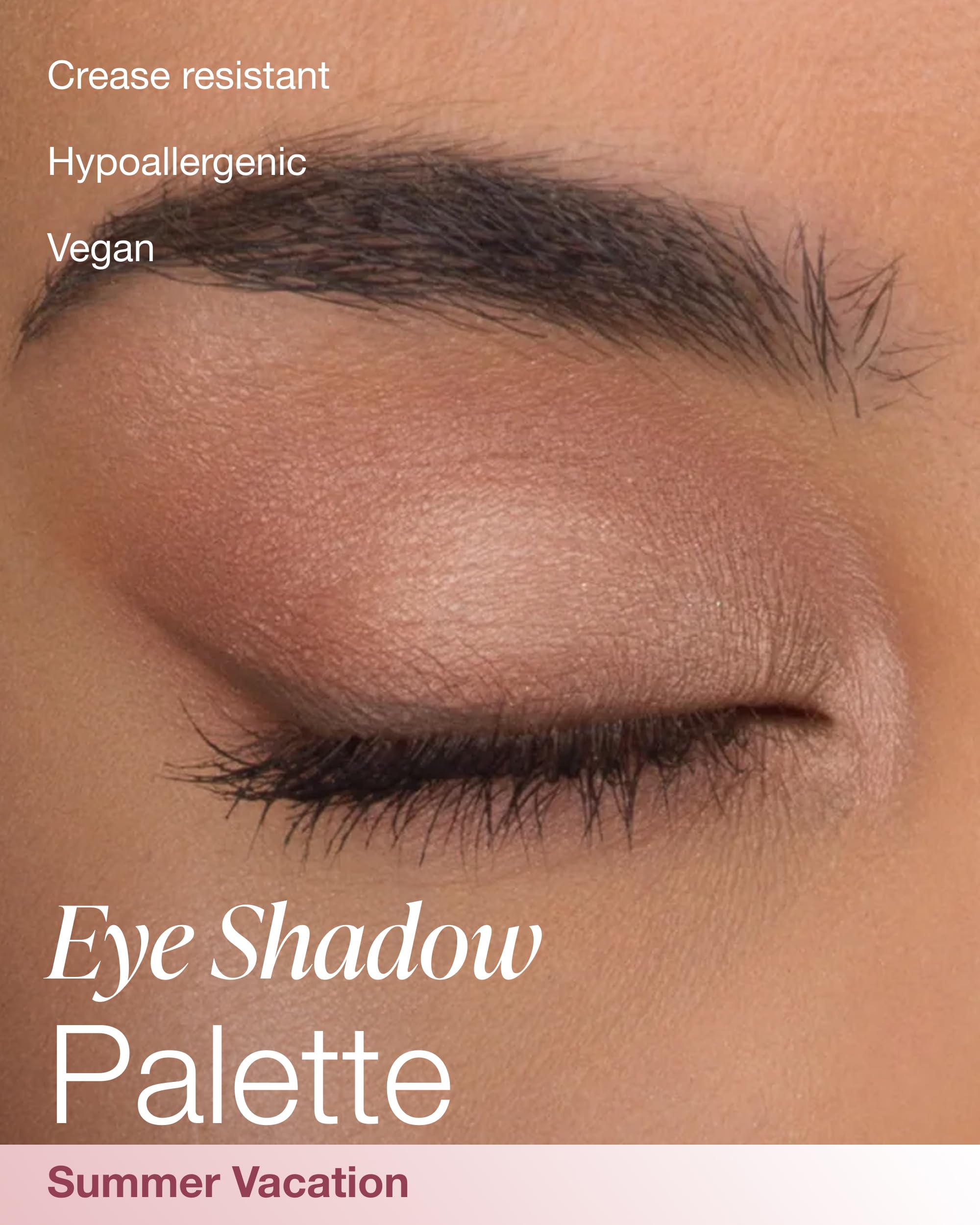 Mineral Fusion Summer Vacation palette open reveals four versatile shades for day-to-night looks