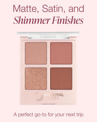 Mineral Fusion Summer Vacation matte shade swatch demonstrates crease-resistant, buildable color