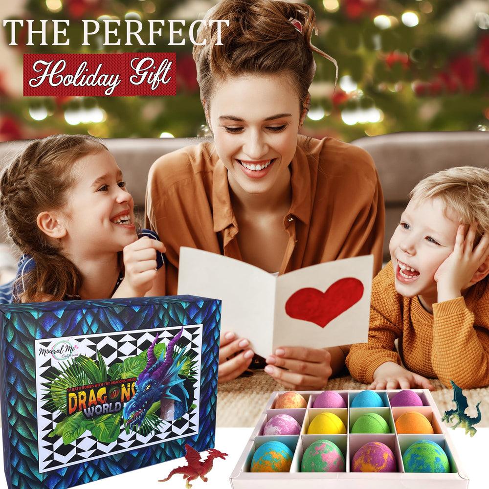 Mineral Me California bath bombs create colorful water and rainbow bubbles for kids.