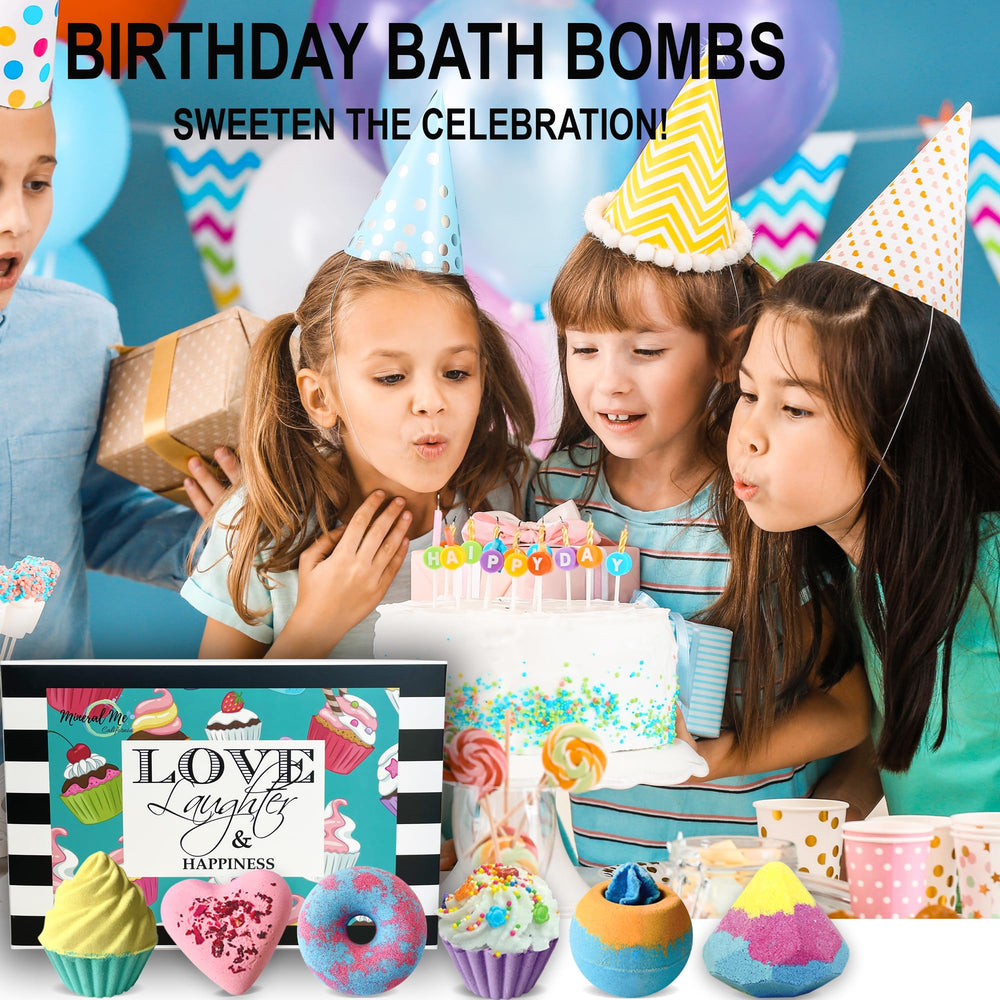 Mineral Me California bath bombs gift set sea-salt-infused helps soften skin and refresh the senses