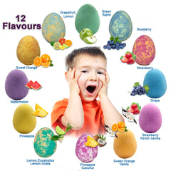 mineral me california dino bath bombs fizz colorful water and bubbles