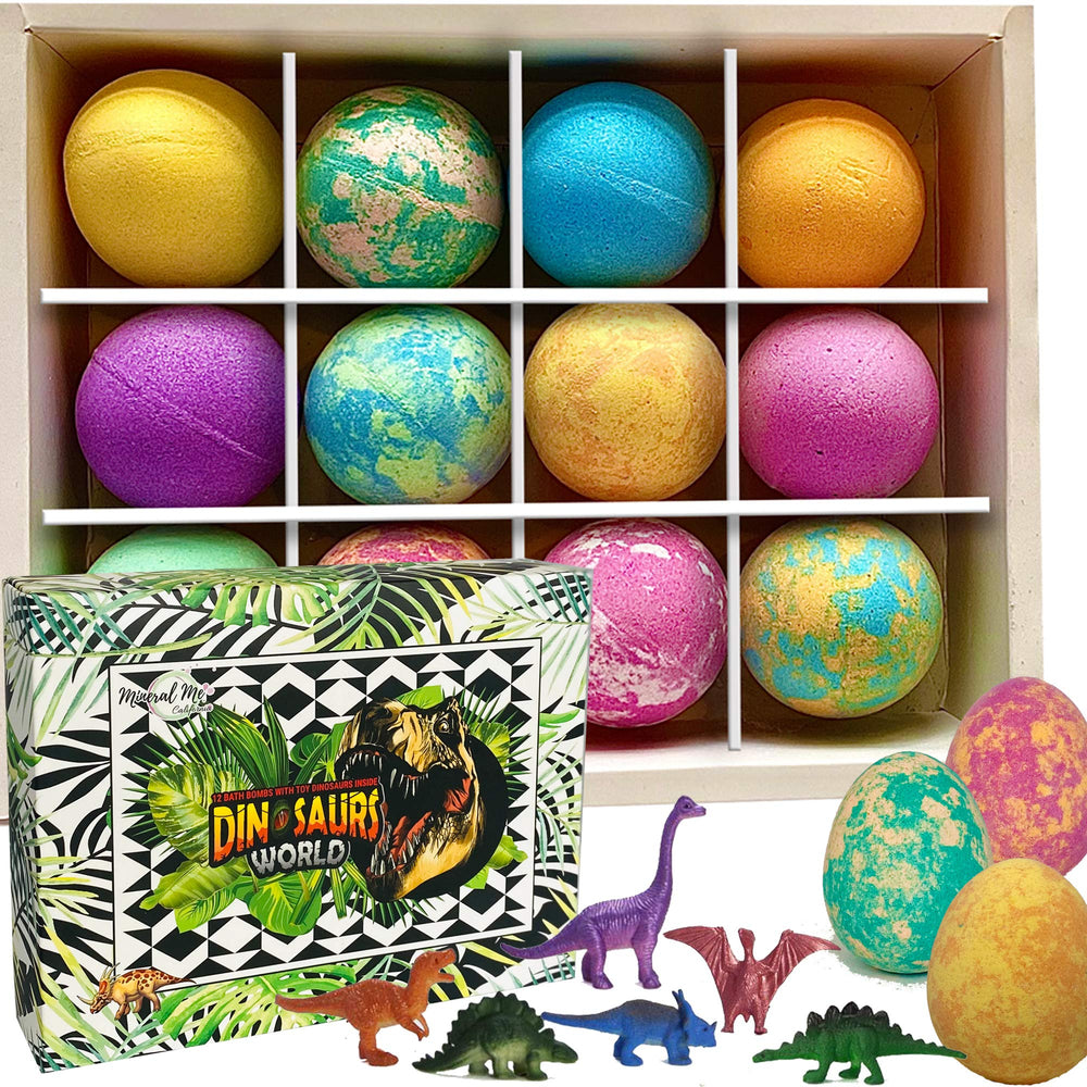 mineral me california dino egg bath bombs fragrance enhances bath time