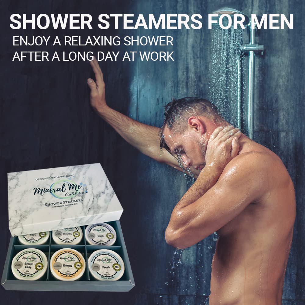 Mineral Me California eucalyptus shower steamer for clarity