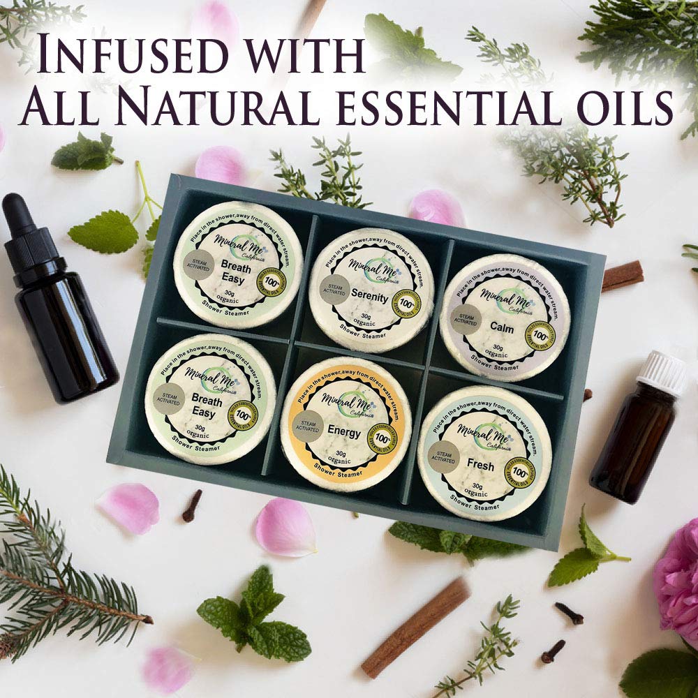 Mineral Me California gift box shower steamers for gifting
