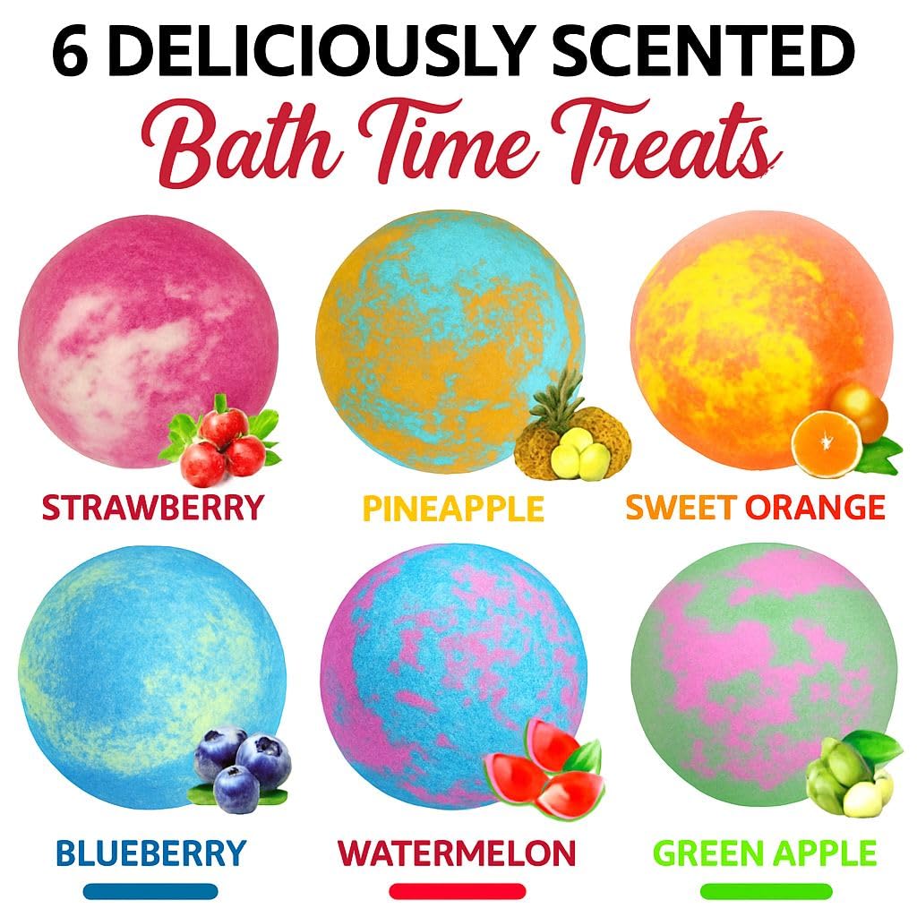 Mineral Me California large bath bombs color water with bubbles for an engaging bath experience.