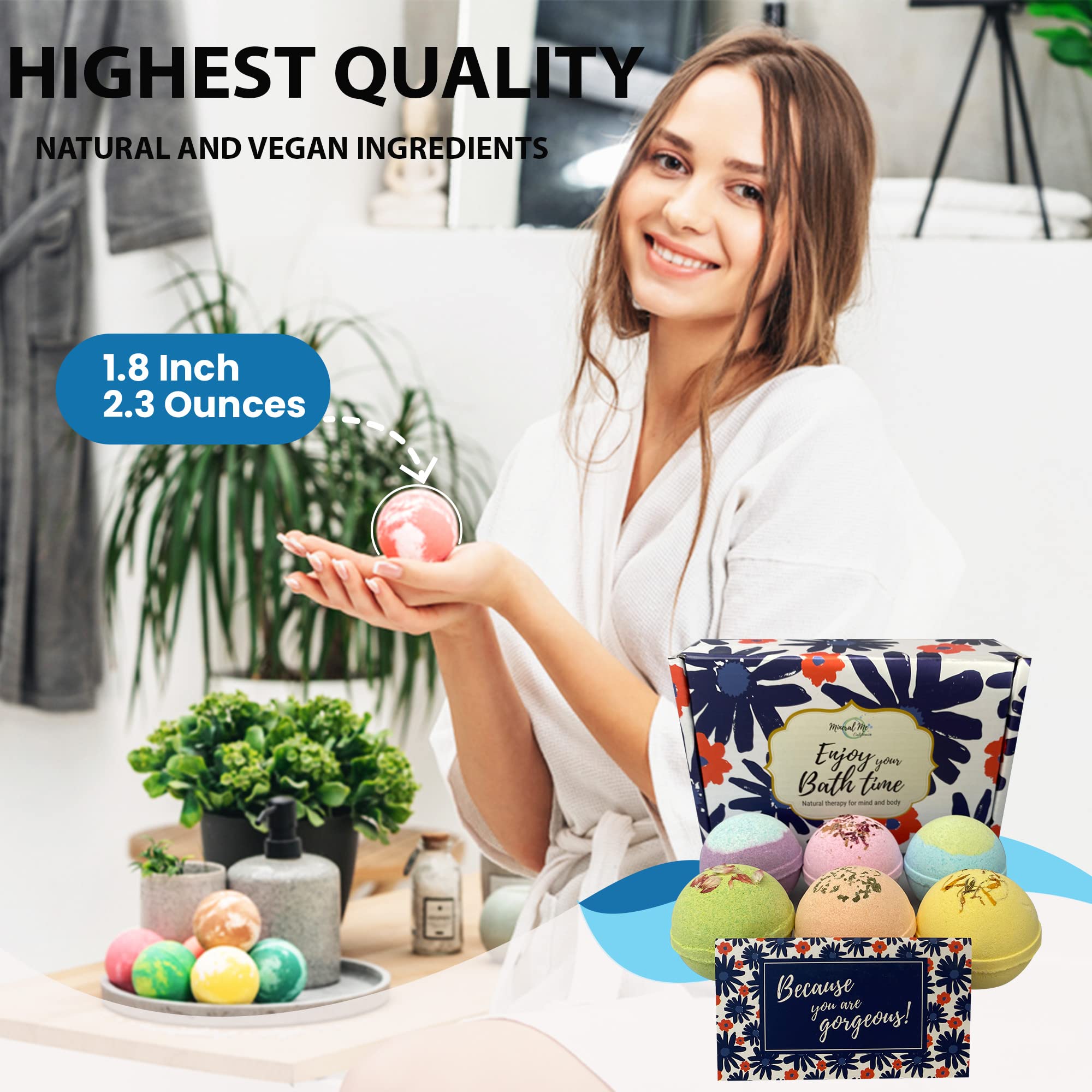 Mineral Me California natural bath bombs deliver a spa-like moment