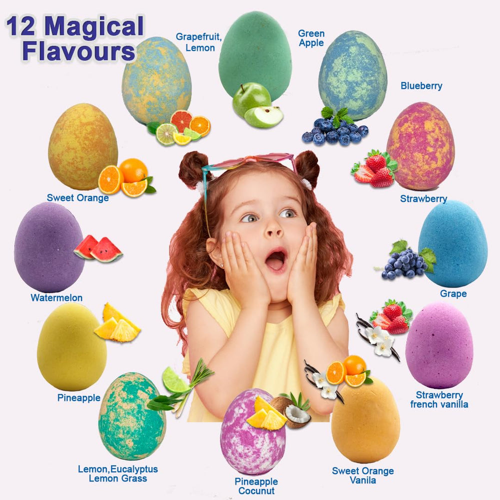 Mineral Me California unicorn bath bombs hide surprise jewelry inside for excitement