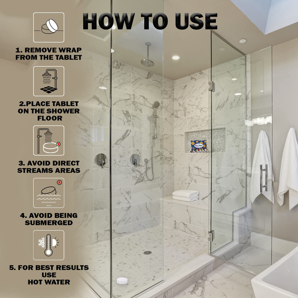 Mineral Me California vegan natural ingredients ensure a clean, fragrance-rich shower
