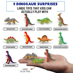 Mineral Me California wooden dinosaur puzzle inside bath bombs promotes creativity.