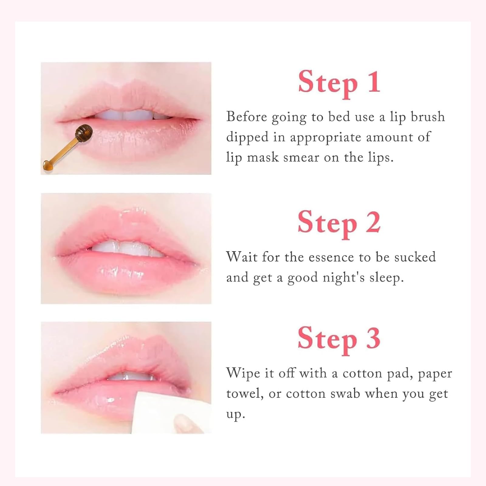 Minfei Propolis Lip Mask overnight jar shown with soothing spa ambiance.