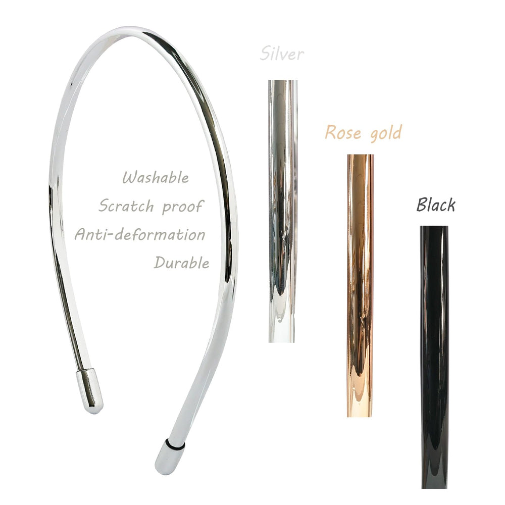 minihope metallic skinny headband in gold adds warm glow to looks.