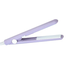 Mini Hair Straightener Purple red LED indicator shows power and status.