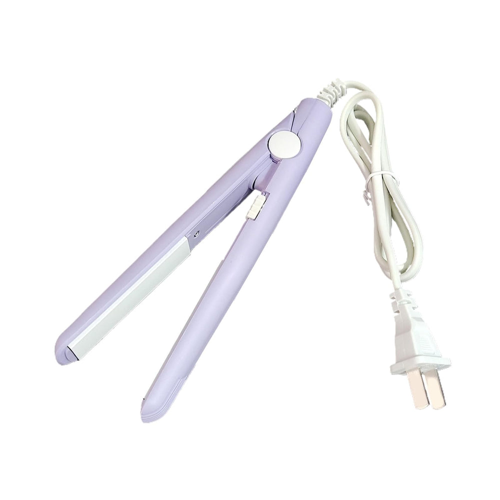 Mini Hair Straightener Purple storage box keeps kit organized.