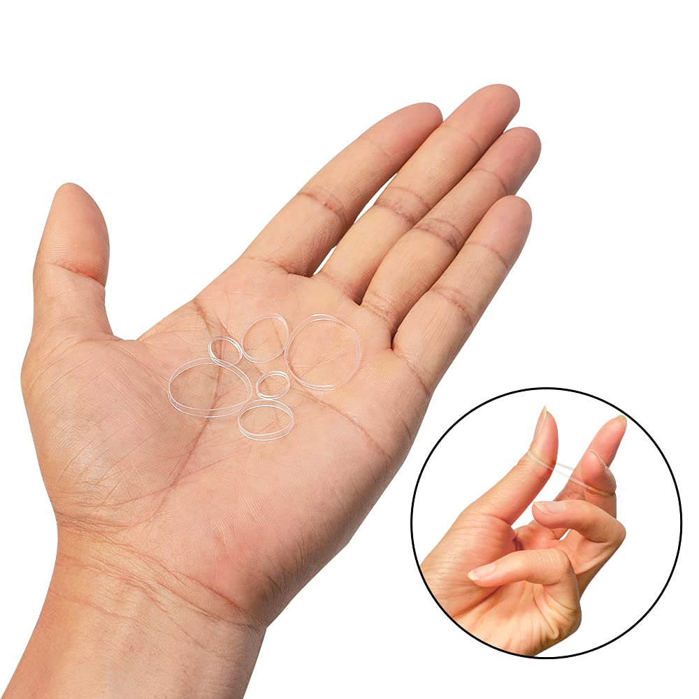 Minihope for women and kids: clear bands for ponytails and braids.