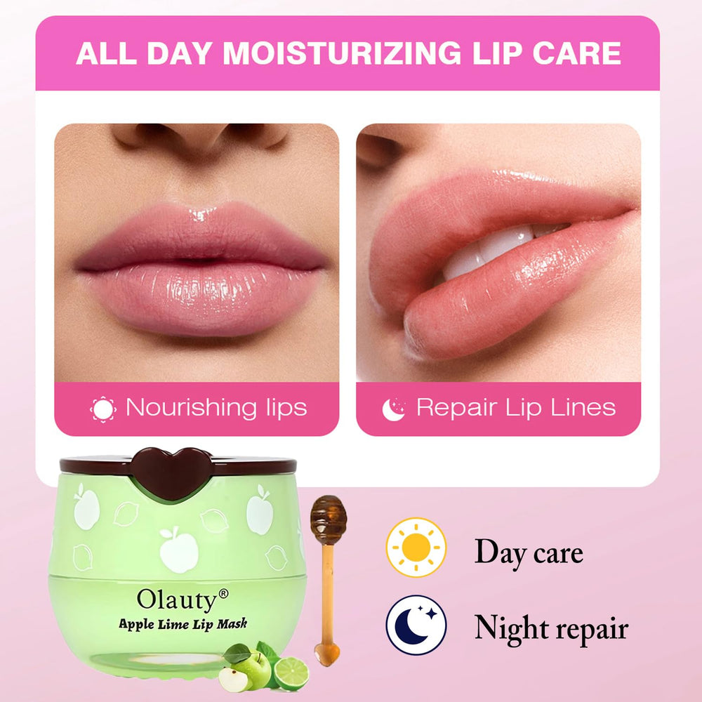 Miniling dry lips before-after showing improved moisture and smooth surface