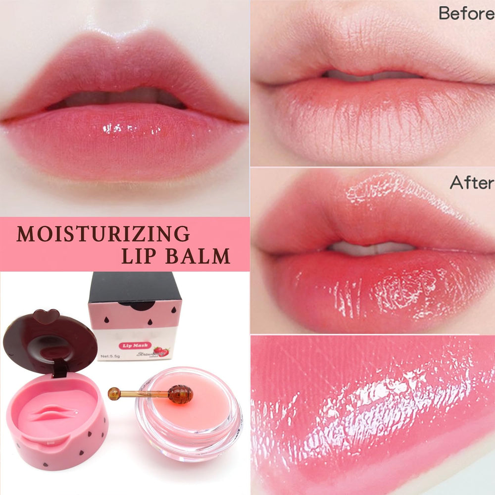 Miniling Honey Pot close-up shows silky texture and nourishing lip conditioning.