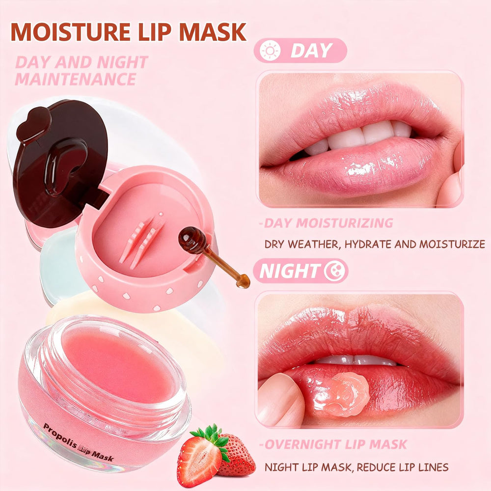 Miniling Propolis and fruit extracts highlight natural moisture for smoother lips.