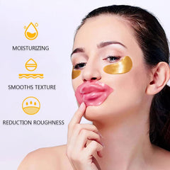 Miniling under-eye patch gold pack closeup highlights soothing anti-puffiness care