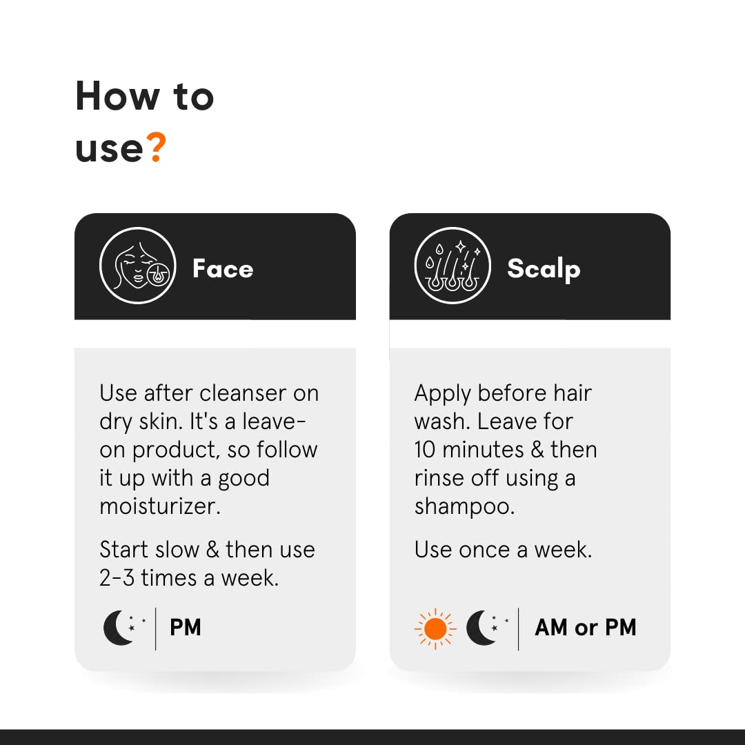 Minimalist 8% Glycolic Toner scalp application for refreshing exfoliation.