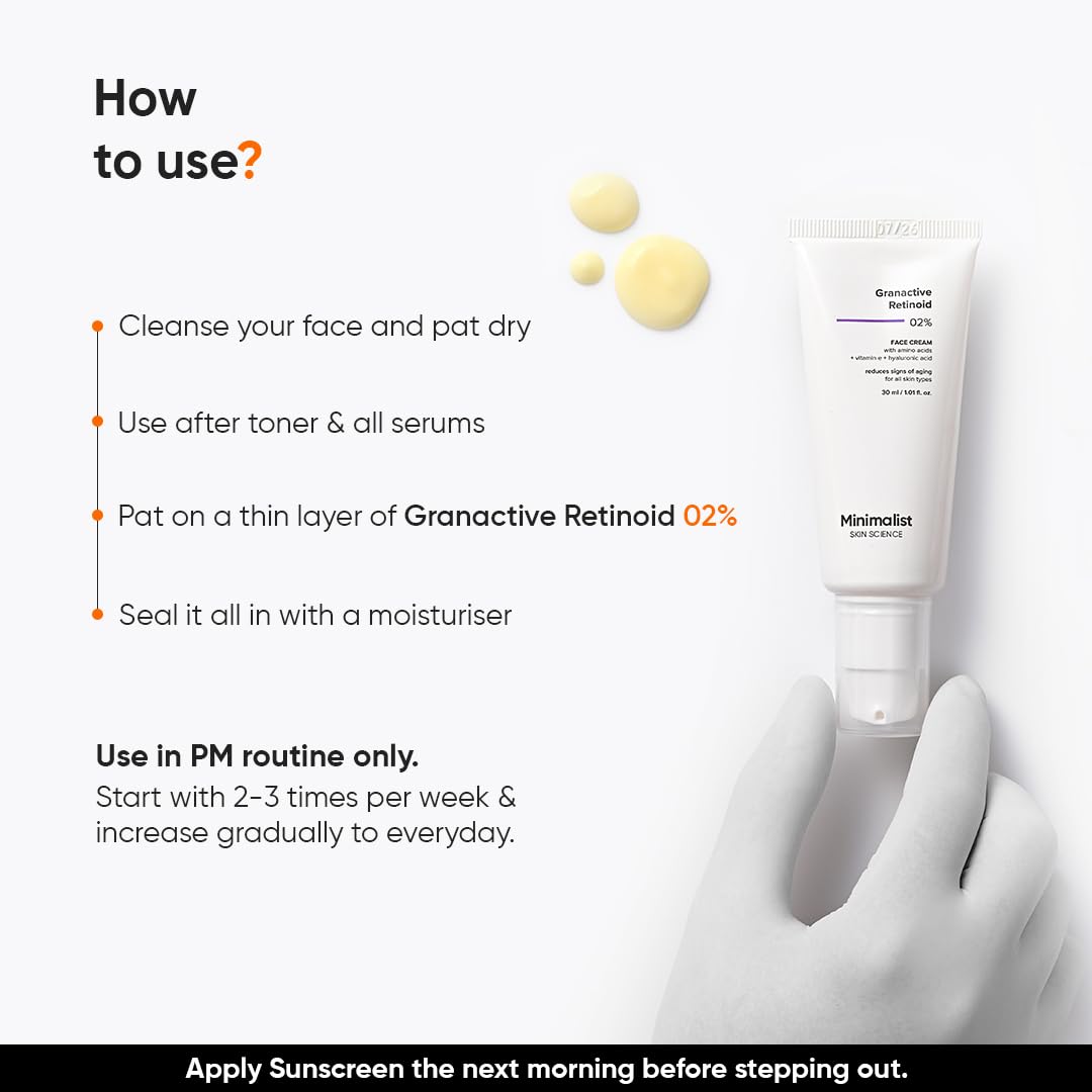 Minimalist antiaging night cream swatch demonstrates visible texture and potential wrinkle improvement.