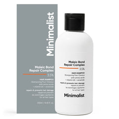 Minimalist Hair Shampoo bottle with fragrance-free formula for all hair types.
