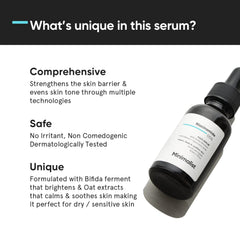 Minimalist Niacinamide Serum texture closeup reveals lightweight, fast-absorbing formula